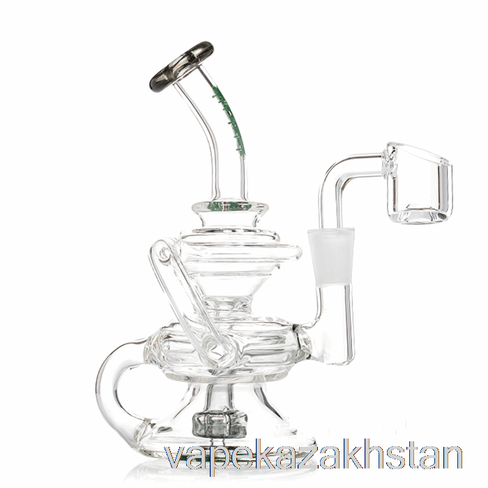 Vape Smoke Ooze Rip Tide Mini Recycler Dab Rig Slime Green (Clear / Green)